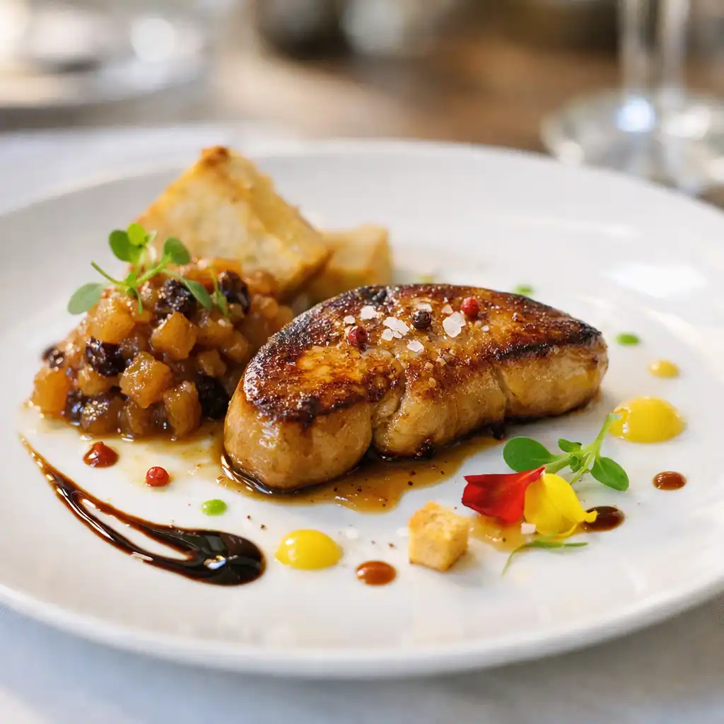Entrée gastronomique raffinée