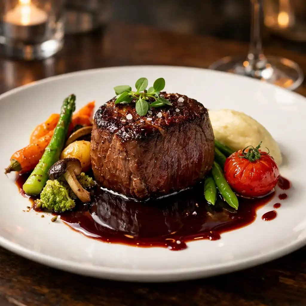 Plat principal gastronomique français